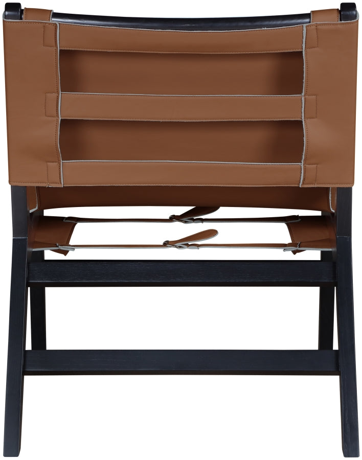 Rawlins Vegan Leather Upholstered Chair in Cognac - 33005Cognac-C