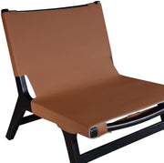 Rawlins Vegan Leather Upholstered Chair in Cognac - 33005Cognac-C