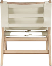 Rawlins Vegan Leather Upholstered Chair in Cream - 33004Cream-C