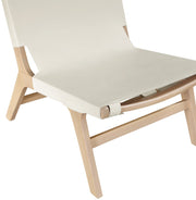 Rawlins Vegan Leather Upholstered Chair in Cream - 33004Cream-C