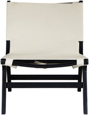 Rawlins Vegan Leather Upholstered Chair in Cream - 33005Cream-C