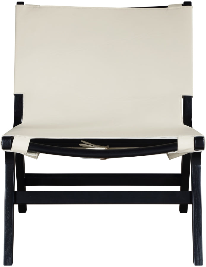 Rawlins Vegan Leather Upholstered Chair in Cream - 33005Cream-C