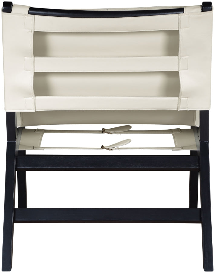 Rawlins Vegan Leather Upholstered Chair in Cream - 33005Cream-C
