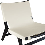 Rawlins Vegan Leather Upholstered Chair in Cream - 33005Cream-C