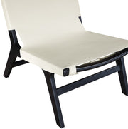 Rawlins Vegan Leather Upholstered Chair in Cream - 33005Cream-C