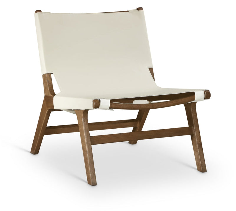 Rawlins Vegan Leather Upholstered Chair in Cream - 33006Cream-C