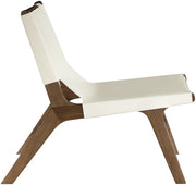 Rawlins Vegan Leather Upholstered Chair in Cream - 33006Cream-C