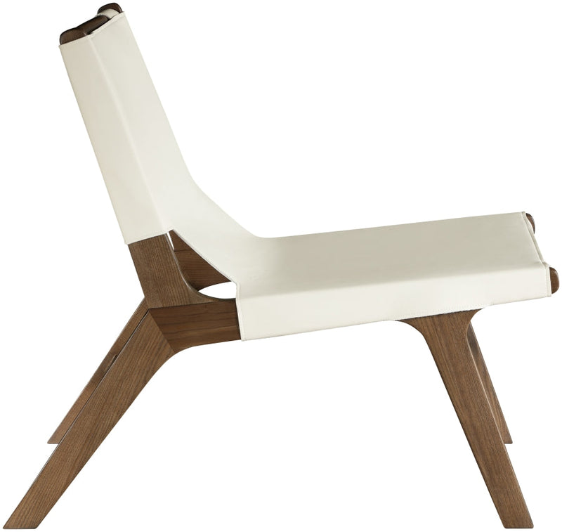 Rawlins Vegan Leather Upholstered Chair in Cream - 33006Cream-C
