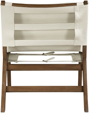 Rawlins Vegan Leather Upholstered Chair in Cream - 33006Cream-C