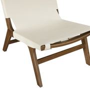 Rawlins Vegan Leather Upholstered Chair in Cream - 33006Cream-C