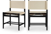 Rawlins Vegan Leather Upholstered Dining Chair in Beige, Set of 2 - 11012Beige-C