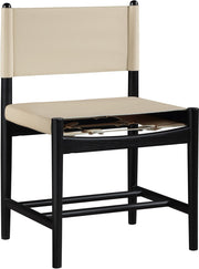 Rawlins Vegan Leather Upholstered Dining Chair in Beige, Set of 2 - 11012Beige-C