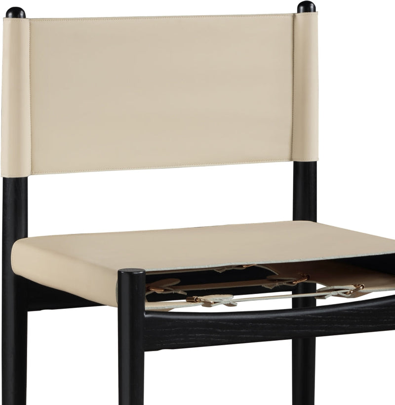 Rawlins Vegan Leather Upholstered Dining Chair in Beige, Set of 2 - 11012Beige-C