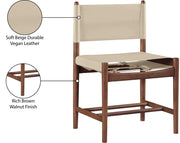 Rawlins Vegan Leather Upholstered Dining Chair in Beige, Set of 2 - 11013Beige-C