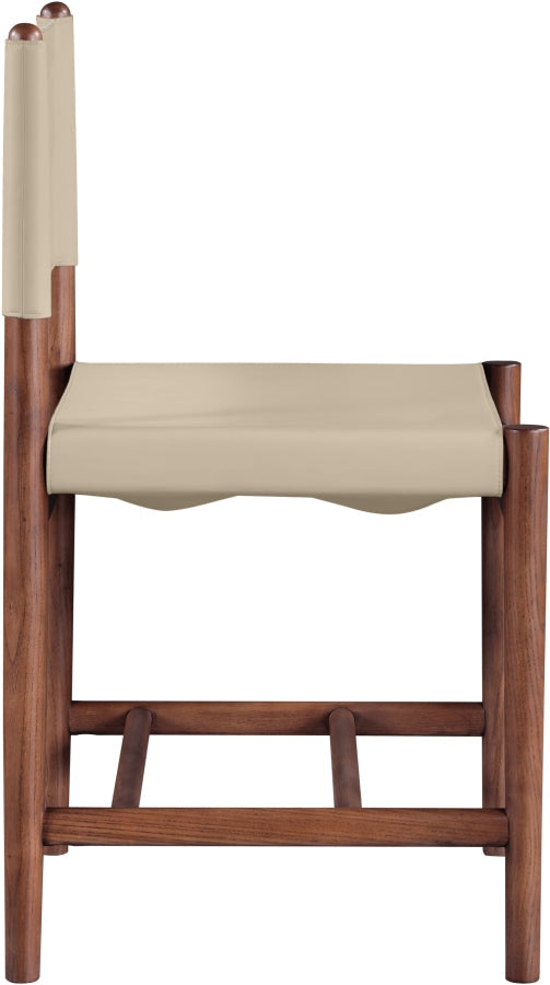 Rawlins Vegan Leather Upholstered Dining Chair in Beige, Set of 2 - 11013Beige-C