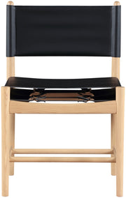 Rawlins Vegan Leather Upholstered Dining Chair in Black, Set of 2 - 11011Black-C