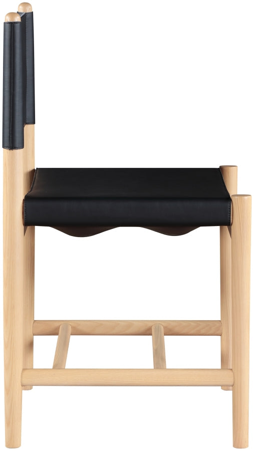 Rawlins Vegan Leather Upholstered Dining Chair in Black, Set of 2 - 11011Black-C