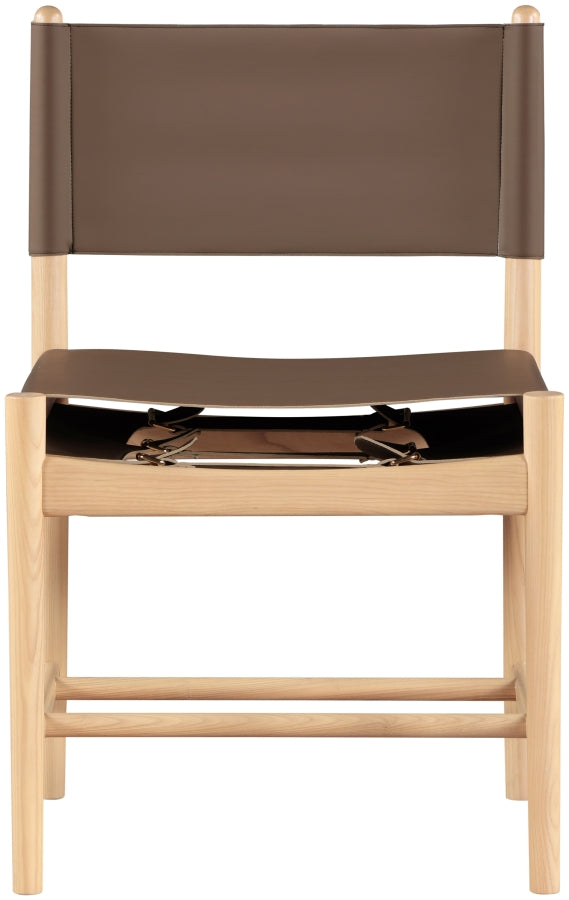 Rawlins Vegan Leather Upholstered Dining Chair in Brown, Set of 2 - 11011Brown-C