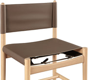 Rawlins Vegan Leather Upholstered Dining Chair in Brown, Set of 2 - 11011Brown-C