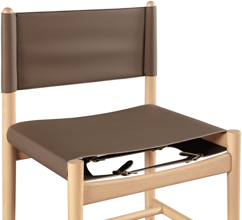 Rawlins Vegan Leather Upholstered Dining Chair in Brown, Set of 2 - 11011Brown-C
