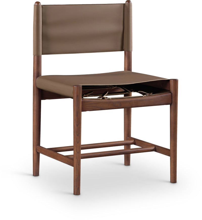 Rawlins Vegan Leather Upholstered Dining Chair in Brown, Set of 2 - 11013Brown-C