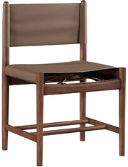 Rawlins Vegan Leather Upholstered Dining Chair in Brown, Set of 2 - 11013Brown-C