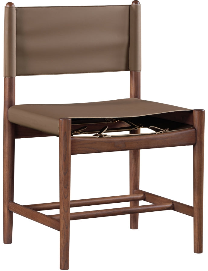 Rawlins Vegan Leather Upholstered Dining Chair in Brown, Set of 2 - 11013Brown-C