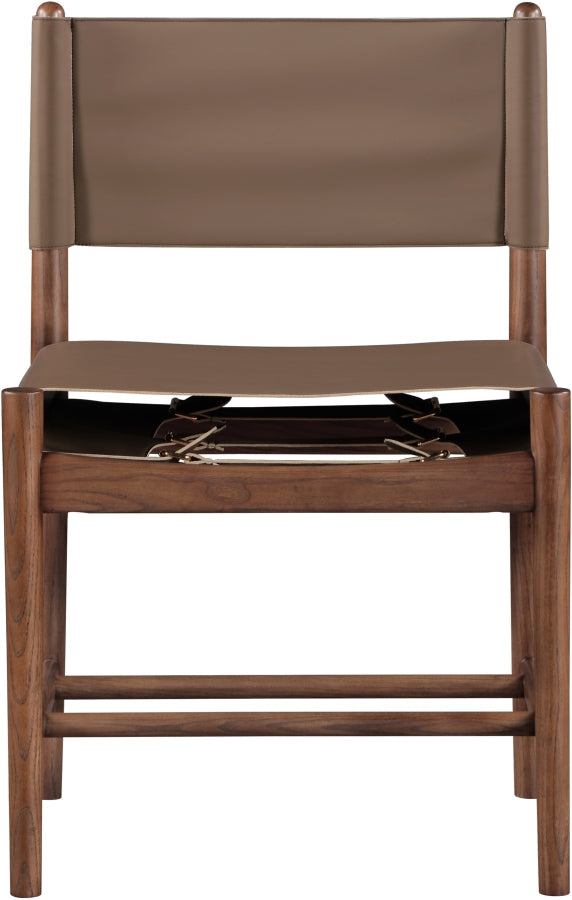 Rawlins Vegan Leather Upholstered Dining Chair in Brown, Set of 2 - 11013Brown-C