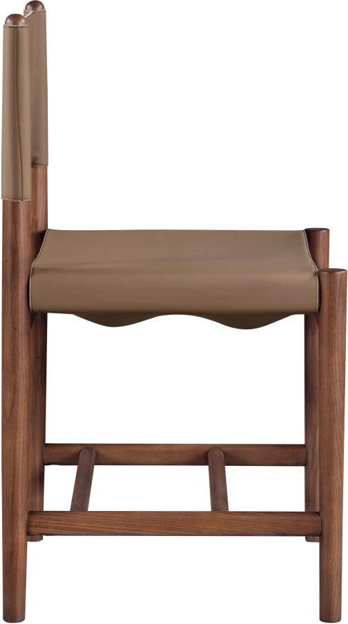 Rawlins Vegan Leather Upholstered Dining Chair in Brown, Set of 2 - 11013Brown-C