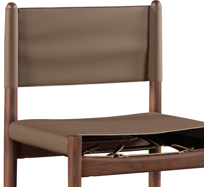 Rawlins Vegan Leather Upholstered Dining Chair in Brown, Set of 2 - 11013Brown-C