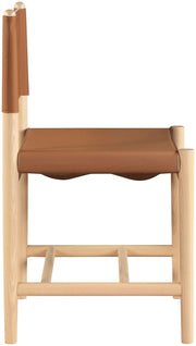 Rawlins Vegan Leather Upholstered Dining Chair in Cognac, Set of 2 - 11011Cognac-C