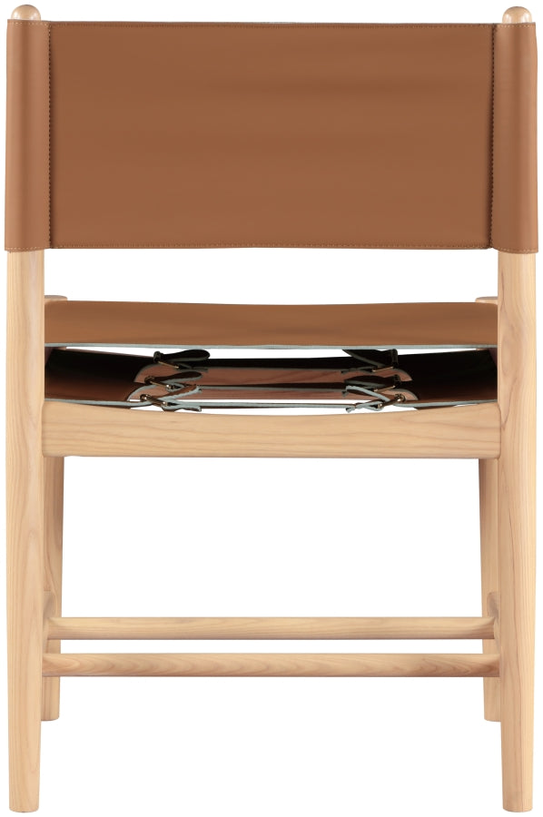 Rawlins Vegan Leather Upholstered Dining Chair in Cognac, Set of 2 - 11011Cognac-C