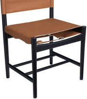 Rawlins Vegan Leather Upholstered Dining Chair in Cognac, Set of 2 - 11012Cognac-C