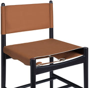 Rawlins Vegan Leather Upholstered Dining Chair in Cognac, Set of 2 - 11012Cognac-C