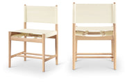 Rawlins Vegan Leather Upholstered Dining Chair in Cream, Set of 2 - 11011Cream-C