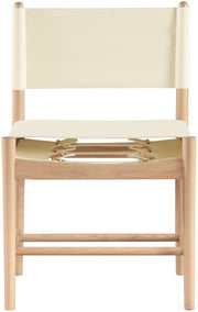 Rawlins Vegan Leather Upholstered Dining Chair in Cream, Set of 2 - 11011Cream-C