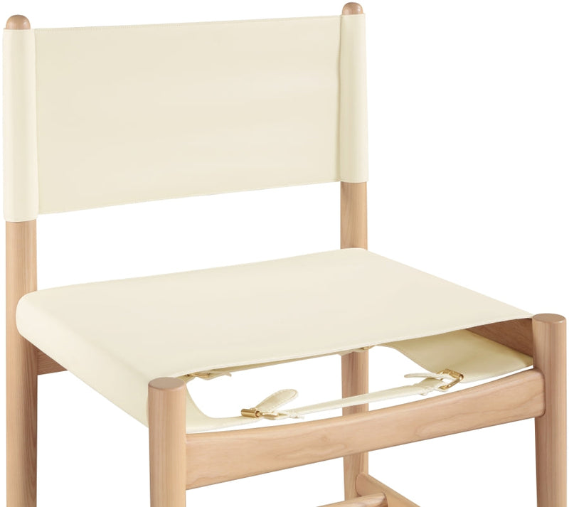 Rawlins Vegan Leather Upholstered Dining Chair in Cream, Set of 2 - 11011Cream-C