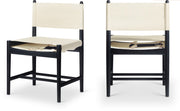 Rawlins Vegan Leather Upholstered Dining Chair in Cream, Set of 2 - 11012Cream-C