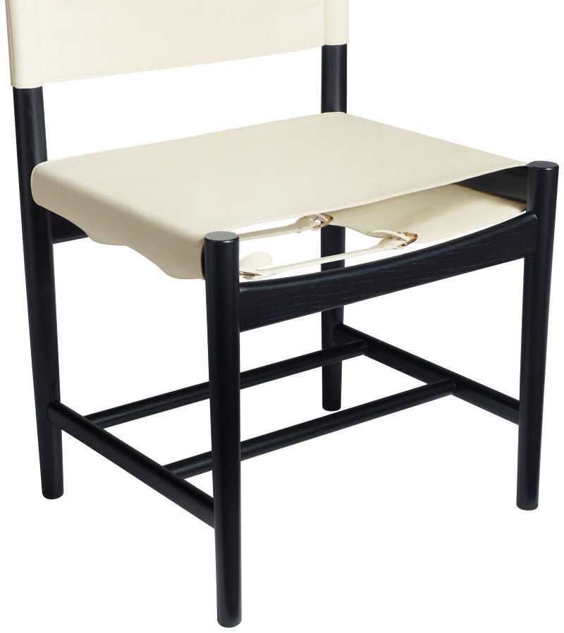 Rawlins Vegan Leather Upholstered Dining Chair in Cream, Set of 2 - 11012Cream-C