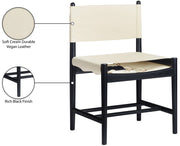 Rawlins Vegan Leather Upholstered Dining Chair in Cream, Set of 2 - 11012Cream-C
