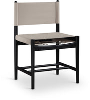 Rawlins Vegan Leather Upholstered Dining Chair in Taupe, Set of 2 - 11012Taupe-C
