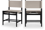 Rawlins Vegan Leather Upholstered Dining Chair in Taupe, Set of 2 - 11012Taupe-C