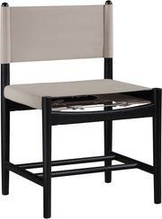 Rawlins Vegan Leather Upholstered Dining Chair in Taupe, Set of 2 - 11012Taupe-C
