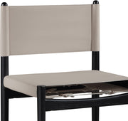 Rawlins Vegan Leather Upholstered Dining Chair in Taupe, Set of 2 - 11012Taupe-C
