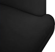 Rays Velvet Upholstered Accent Chair in Black - 533Black