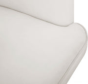 Rays Velvet Upholstered Accent Chair in Cream - 533Cream