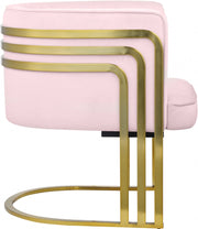 Rays Velvet Upholstered Accent Chair in Pink - 533Pink