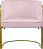Rays Velvet Upholstered Accent Chair in Pink - 533Pink