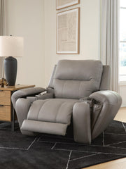 Real Moments Ash Power Recliner with Audio Seating - PCU1370013A