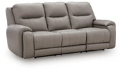 Real Moments Ash Power Reclining Sofa with Audio Seating - PCU1370015A